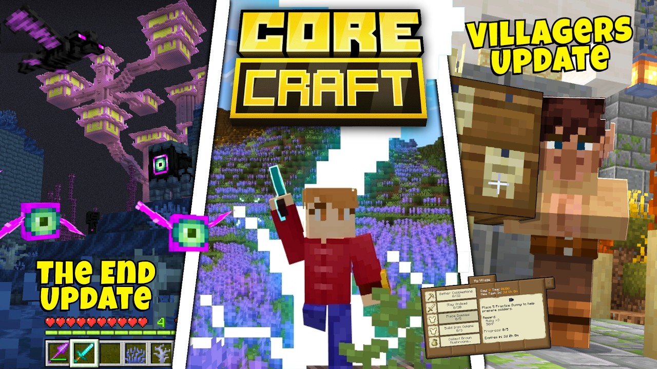 Core Craft Addon vai Dominar em 2026!? Updates e Teasers - Minecraft PE (Bedrock)
