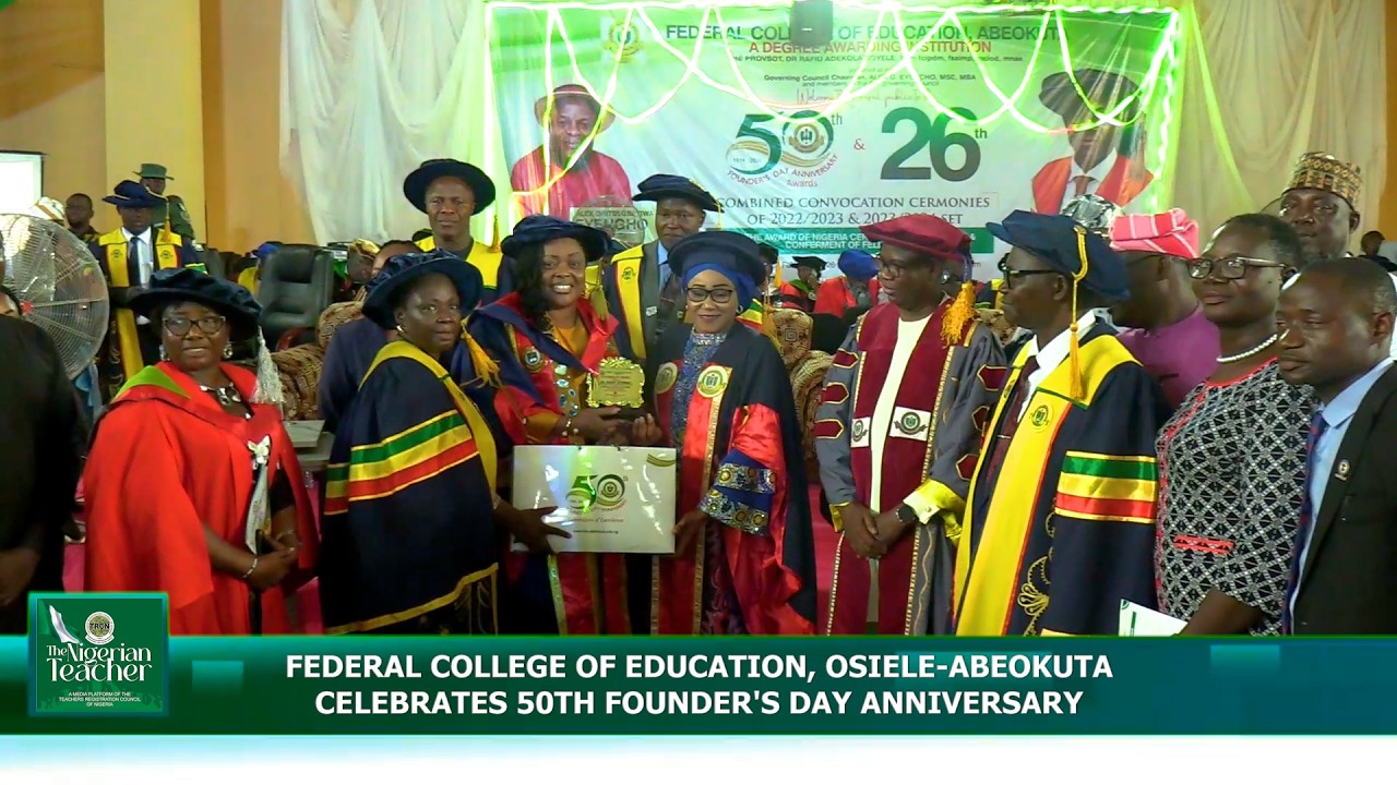 FEDERAL COLLEGE OF EDUCATION, OSIELE ABEOKUTA CELEBRATES 50TH FOUNDER'S DAY ANNIVERSARY