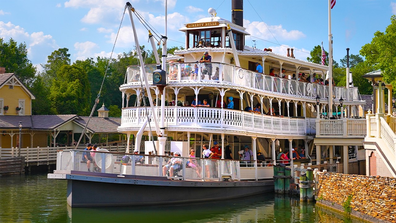 Liberty Square Riverboat 2025 - Magic Kingdom Steamboat Ride at Walt Disney World [4K60 POV]
