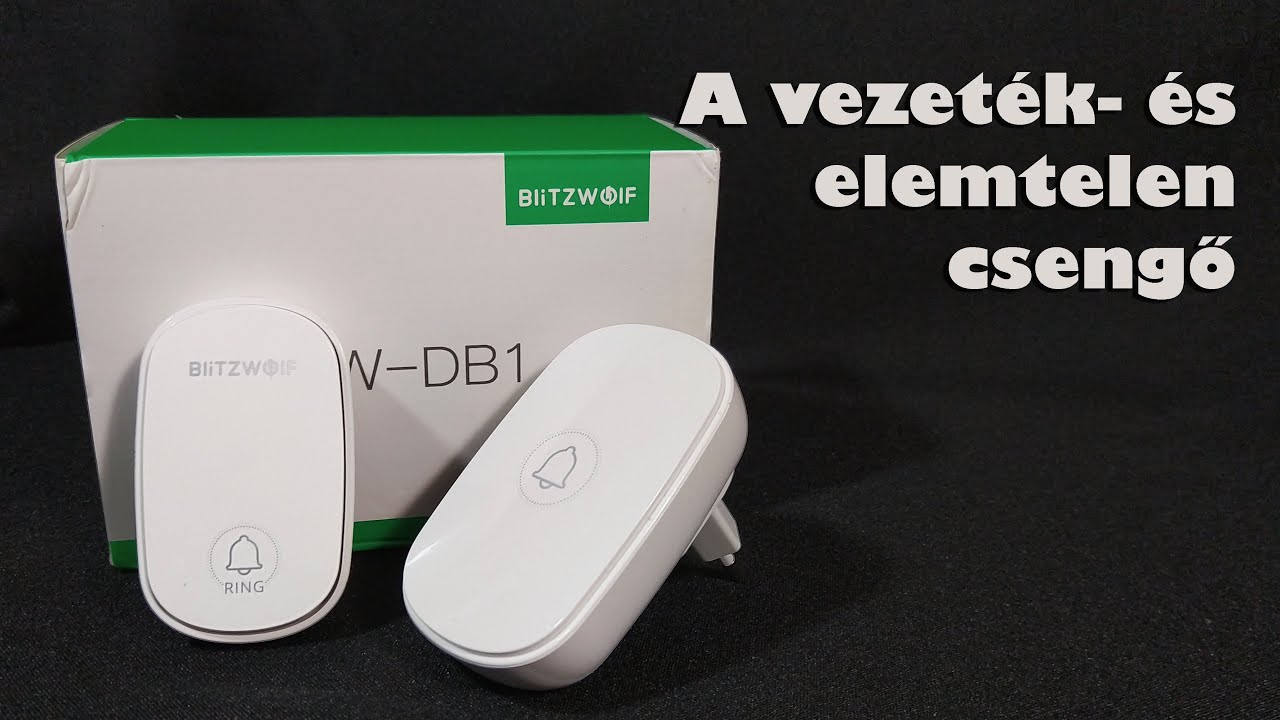 A vezeték- és elemtelen csengő | BlitzWolf® BW-DB1 ◆ Eszközteszt