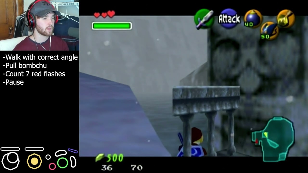 Enter Jabu Jabu as Adult with Bombchus (No Hover Boots)