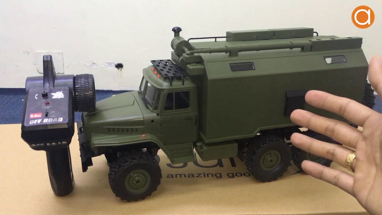 Xe Tải Quân Sự Wpl B36 Ural 1/16 2.4GHz 6Wd Nhông 3 Cầu Bằng Kim Loại - Asun.vn