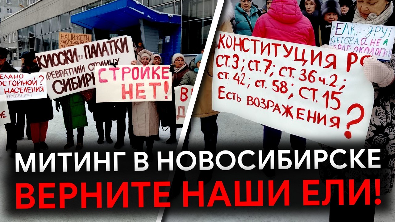 ❗️МИТИНГ против ВЫРУБКИ деревьев в Новосибирске — АДМИНИСТРАЦИЯ ПРОИГНОРИРОВАЛА жителей