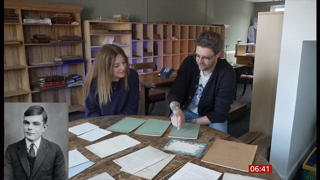Story behind the saved Alan Turing papers sold at auction in Etwall for &pound;465k (UK/Global) 17/6/2025