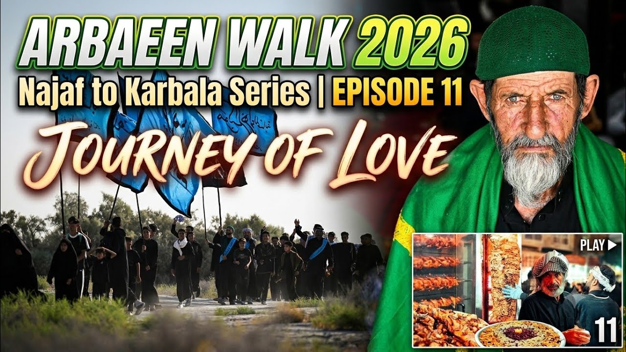 Arbaeen Walk 2026 Live | 18 Safar | Najaf to Karbala Episode 11 | Arbaeen Journey | Saleh Raza Karbl