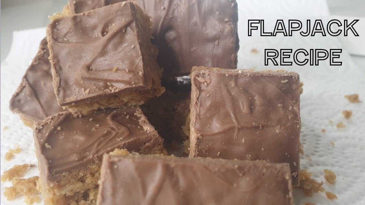 FlapJack Recipe | Grandma's Recipe | British Flapjack | Chocolate Coated Flapjack