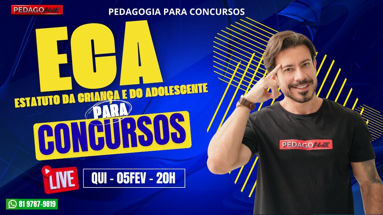 🔴 Ao vivo | ECA para Concursos &ndash; Estatuto da Crian&ccedil;a e do Adolescente na Prova