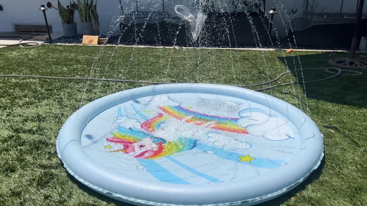 Here's How it Actually Works! Jasonwell Splash Pad for Kids