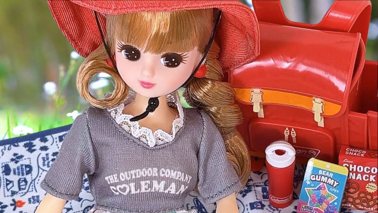 ⛺ドール開封 「 キャンプだいすきリカちゃん 」「リカちゃん キャンプ&リュックセット」「リカちゃん キャンプチェア&テーブルセット」コールマン コラボ【リカちゃん】【Licca】【happych】