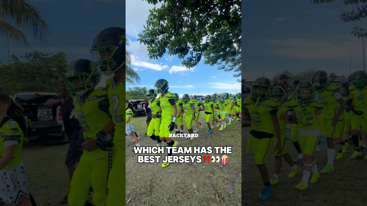 Who has THE BEST jerseys⁉️🤯🔥 #football #footballdrip #drip  #footballshorts #viralvideo #celly