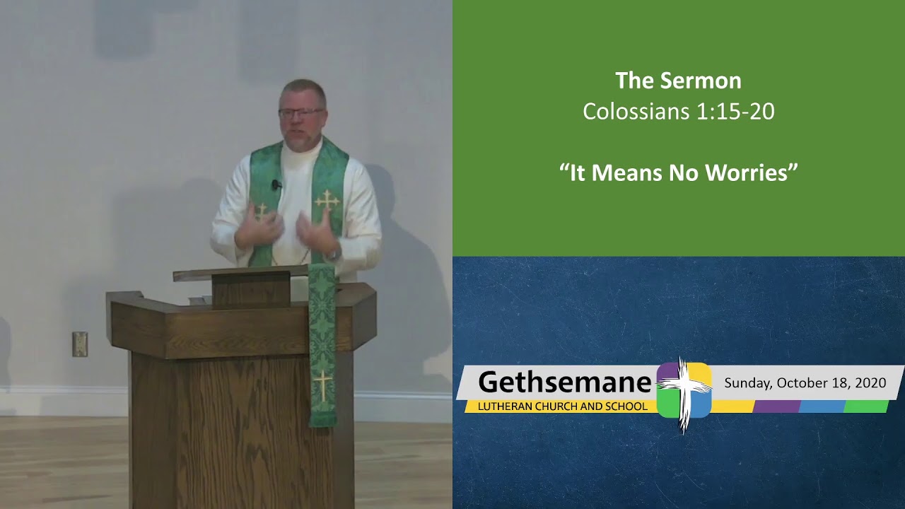 GLC Worship Service - October 18, 2020 (Sermon)