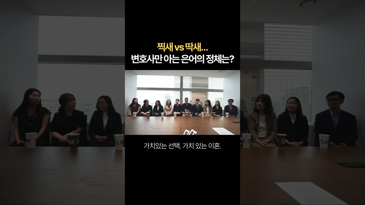 찍새 vs 딱새&hellip; 변호사만 아는 은어의 정체는? | 법무법인 새움