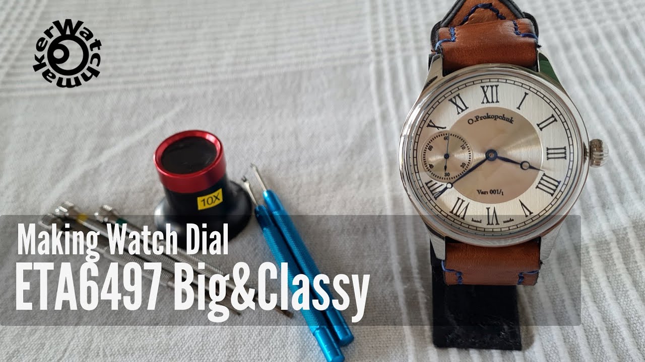 Making Watch Dial for ETA 6497 clone on CNC3020
