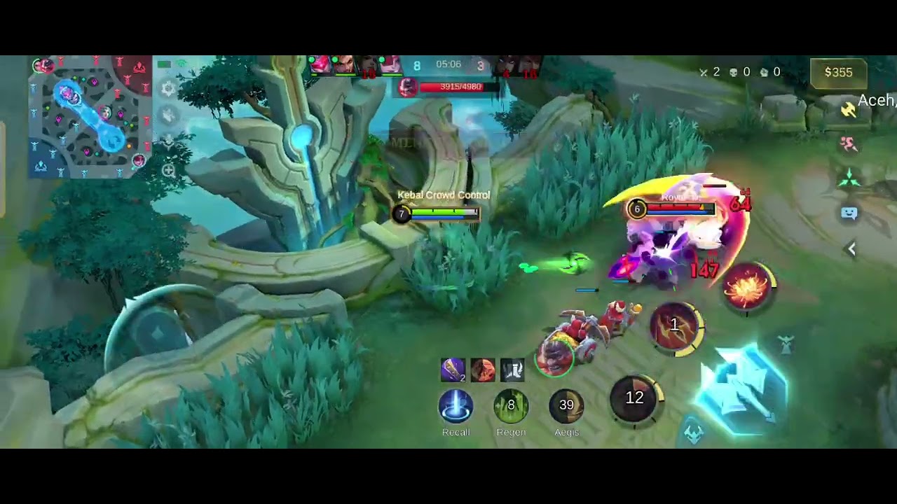 IRITHEL TAK BERDAYA HADAPI DAMAGE HANABI