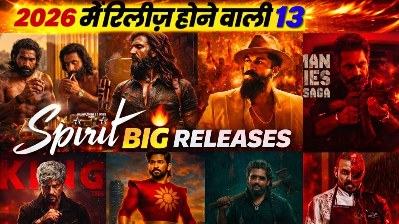 TOP 13 Upcoming Big Blockbuster Releasing in 2026 | Bollywood & South Movies 🔥