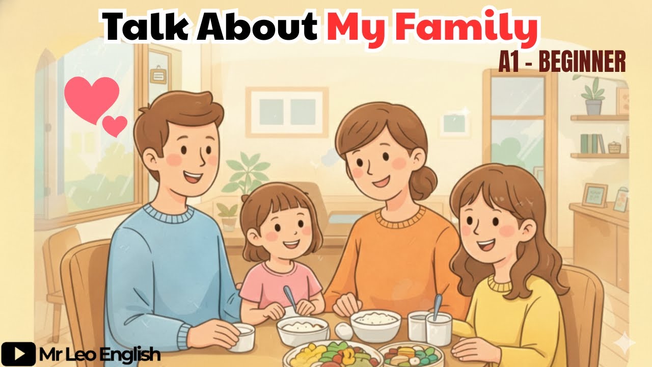 Talk A Bout My Family |  English For Beginner | Day3