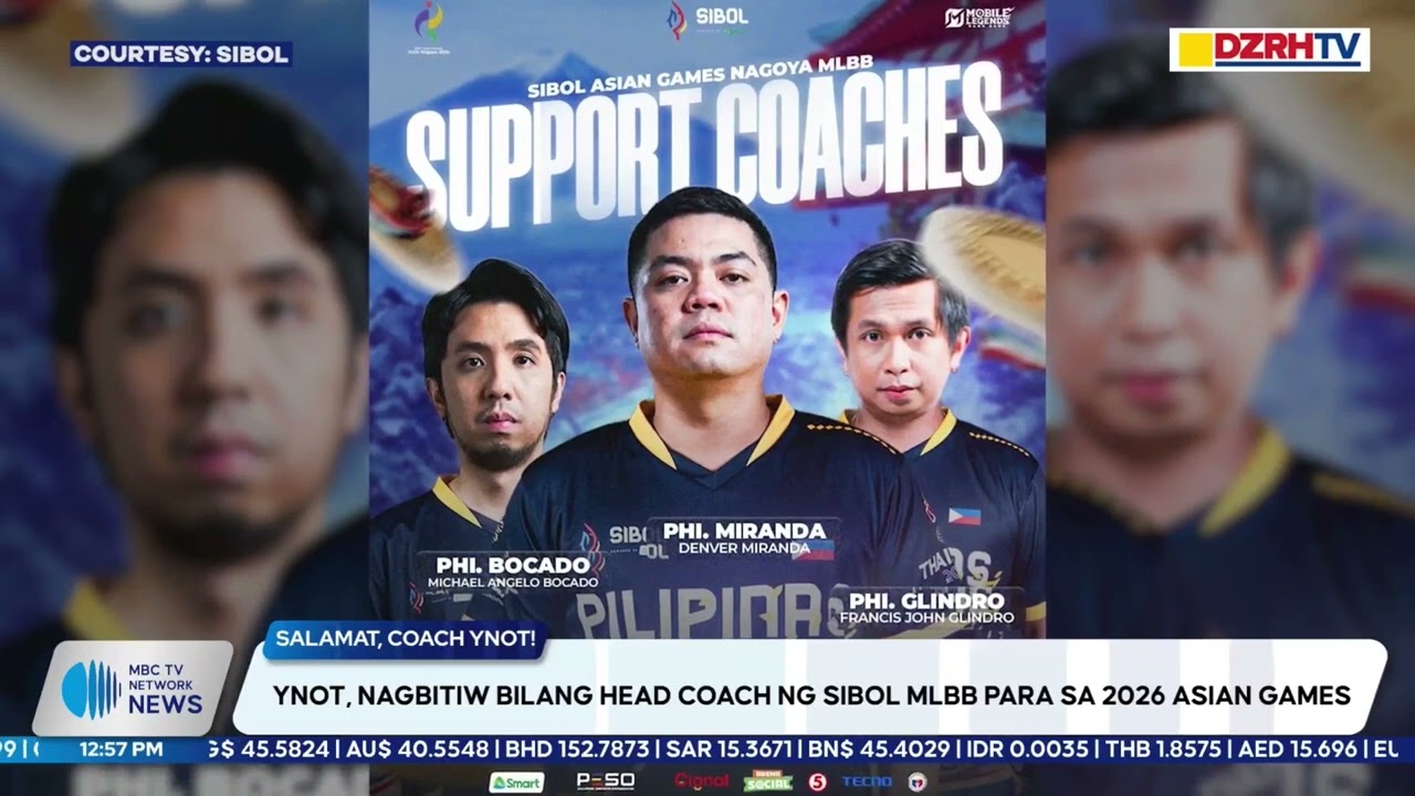 Ynot, nagbitiw bilang head coach ng Sibol MLBB para sa 2026 Asian Games