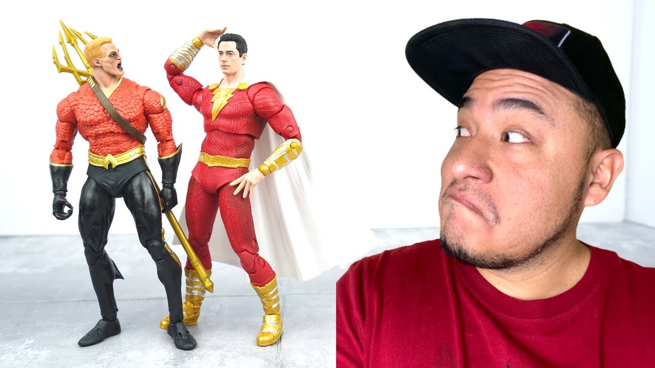 SHAZAM LA FURIA DE LOS DIOSES Y AQUAMAN FLASHPOINT MCFARLANE TOYS MULTIVERSO DC UNBOXING EN ESPAÑOL
