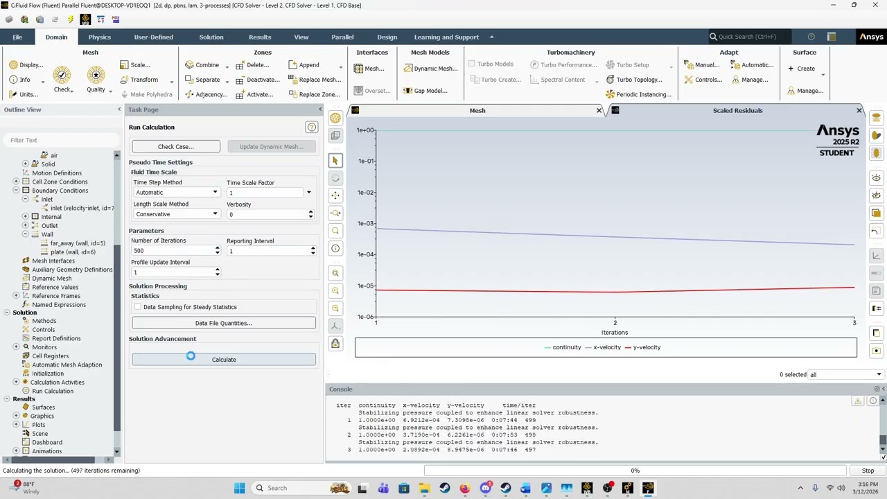 Dr. Ozbay Project 2 Fluid Flow Along a Flat Plate, Ansys tutorial