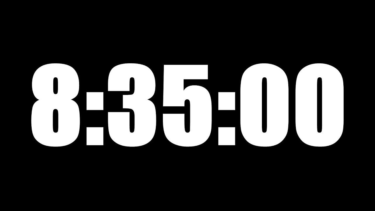 8 HOUR 35 MINUTE TIMER • 515 MINUTE COUNTDOWN TIMER ⏰ LOUD ALARM ⏰