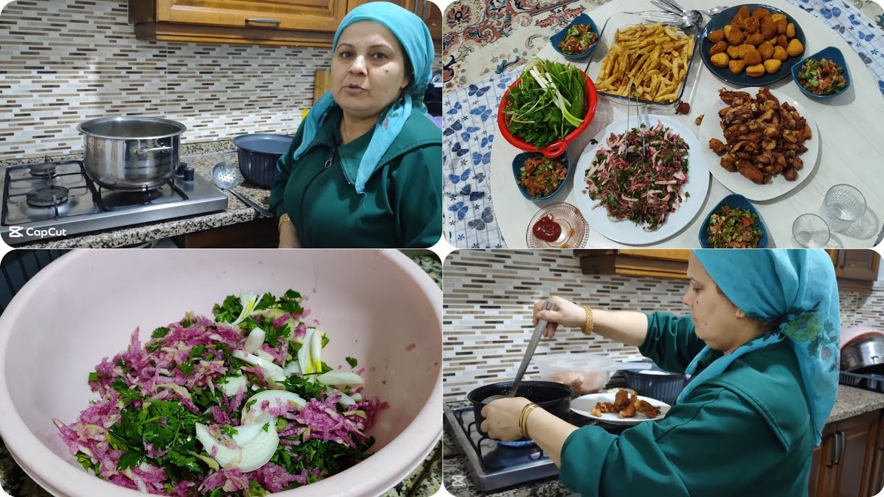طبخة اليوم مقالي طريقة بطاطا مقرمشه كان عنا صهري بنتي 
