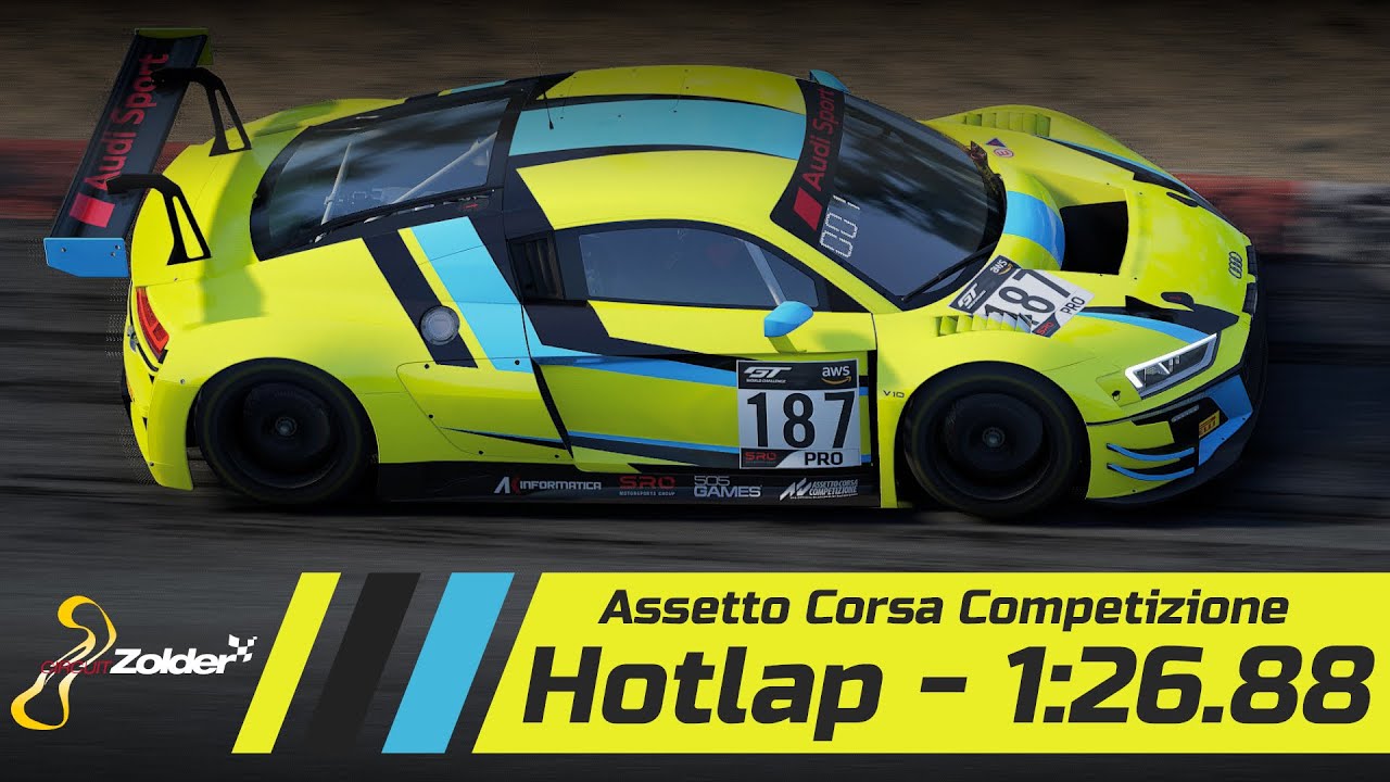 Assetto Corsa Competizione-Zolder Hotlap-1.26.8- Audi R8 GT3 EVO- T3 eSports
