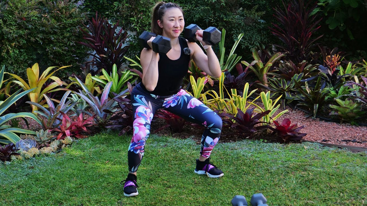 45 min Advanced Full Body Workout with Weights