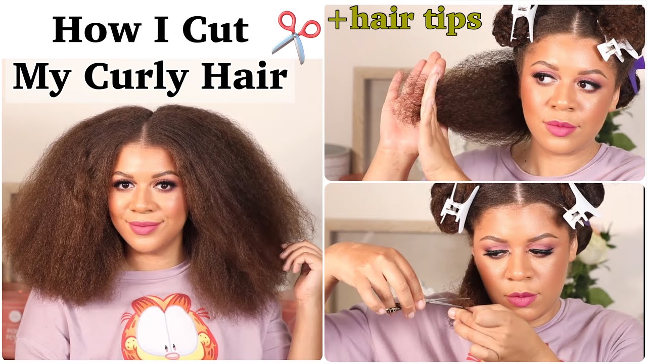 Getting Rid Of My Damaged Hair ✂️ How I Cut & Shape My Hair +hair tips | Haircut At Home!