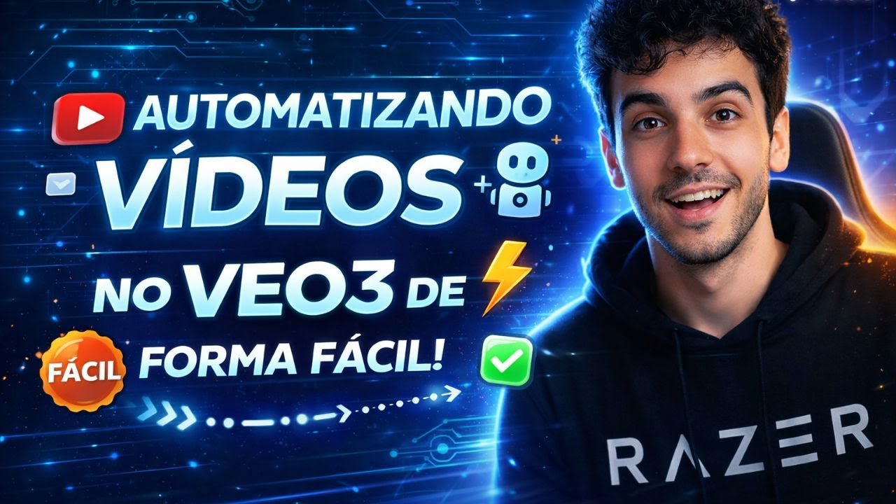 AUTOMATIZANDO VÍDEOS NO VEO 3 DE FORMA FÁCIL!