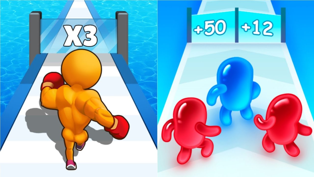 looking good 🥈📣 Join blob clash 3D Vs Level up runner Android ios gameplay adventure walkthrough 🔥🔥
