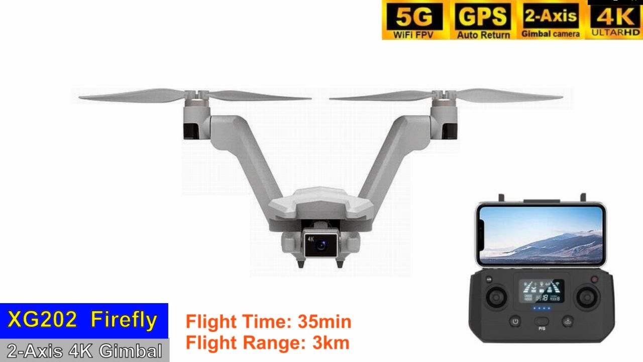 XG202 (L100)  V-shape Dual-rotor 2-Axis Gimbal 4K Brushless Drone &ndash; Just Released !