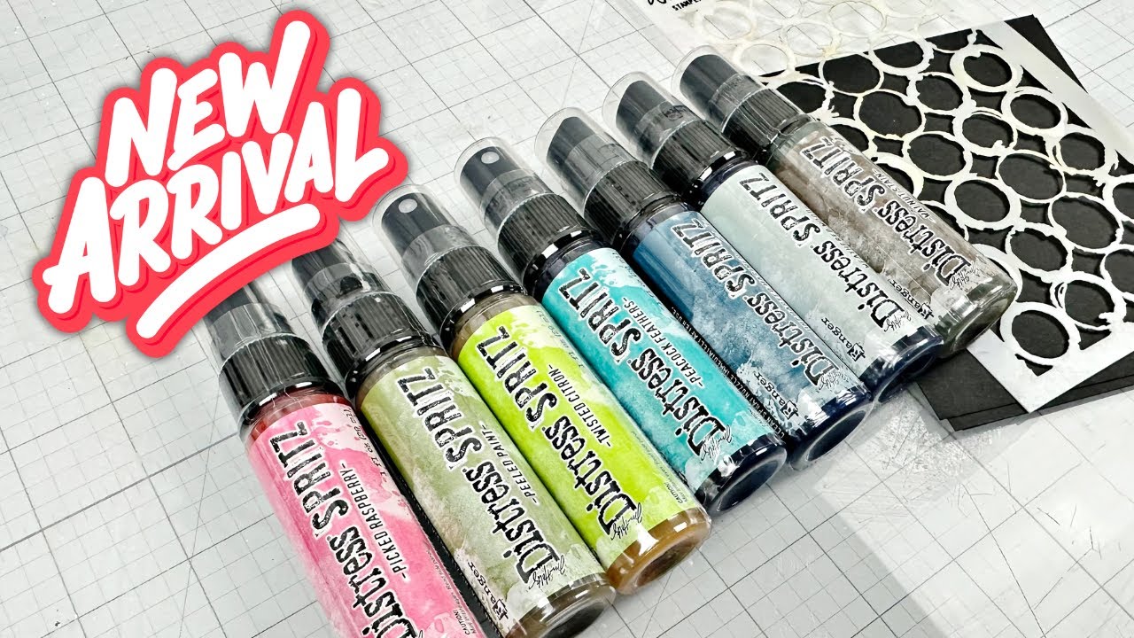 Testing Distress Spritz Techniques