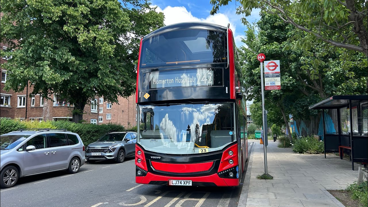FULL ROUTE VISUAL|Stagecoach London Bus Route 242|Homerton Hospital - Aldgate|86206(LJ74 XPF)