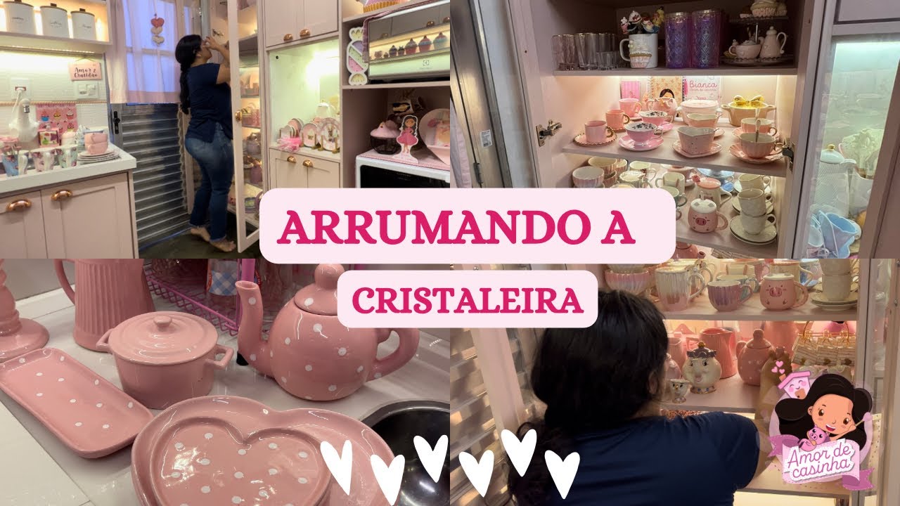 CHEGOU MUITA COISA LINDA! Vamos arrumar a cristaleira e guardar as fofuras novas 😍 Amor de casinha