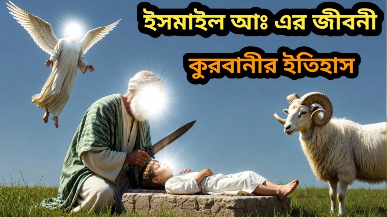 ইসমাইল আঃ এর জীবনী | কুরবানীর সেই সম্পূর্ণ ইতিহাস | পিতার হাতে পুত্র কুরবানীর ঘটনা |Hazrar Ismail AS