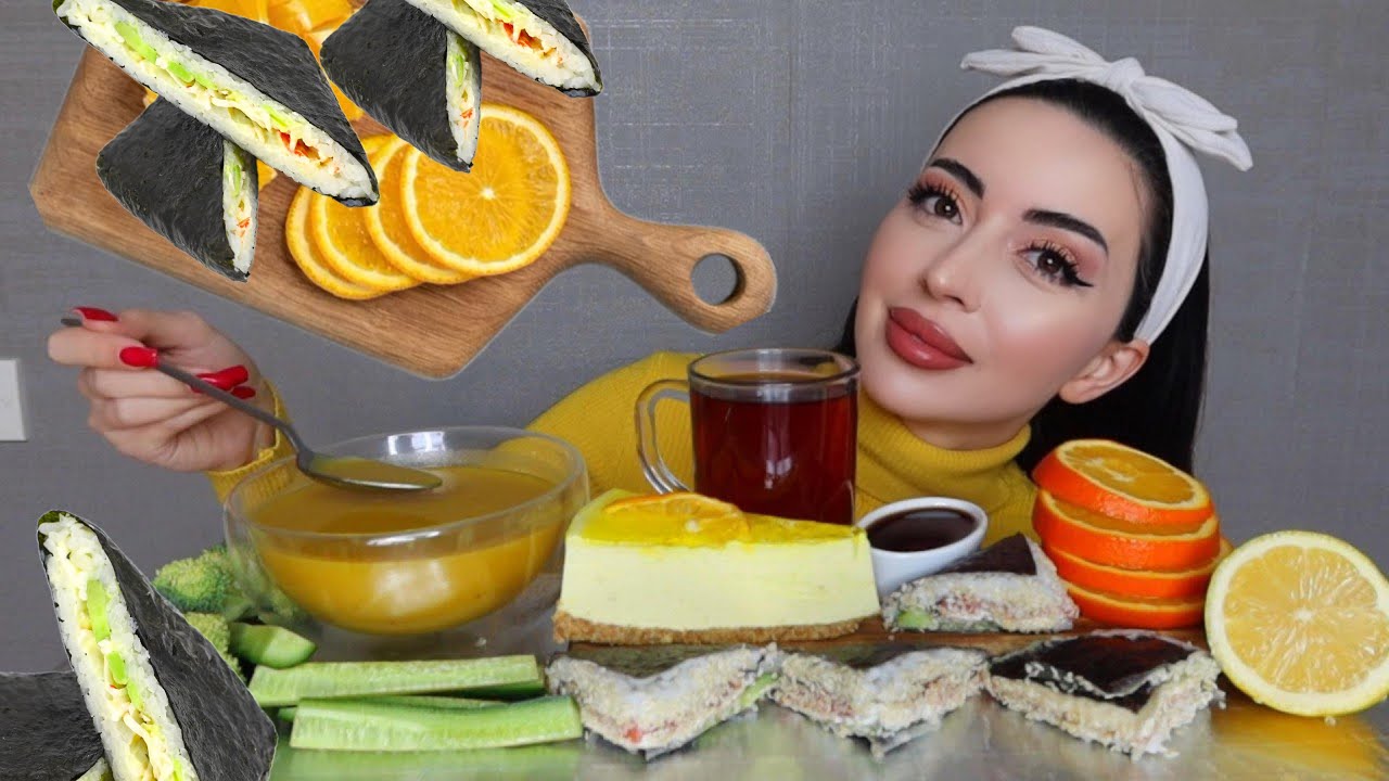 МУКБАНК С ПОДПИСЧИЦЕЙ НЕТ, А вопросы Есть 🤣 Asmr Ayka Emilly