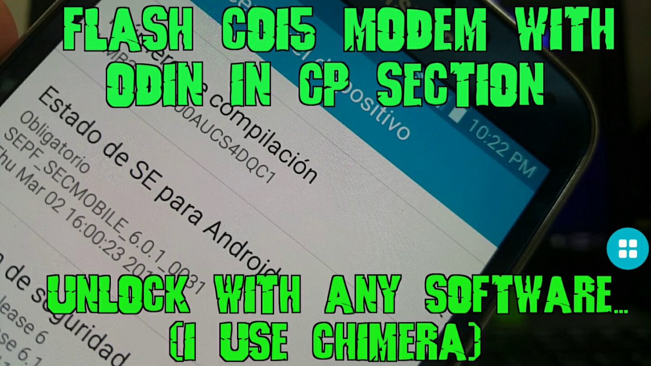 Unlock Galaxy S5 at&t SM-G900A ON 6.0.1 QC1