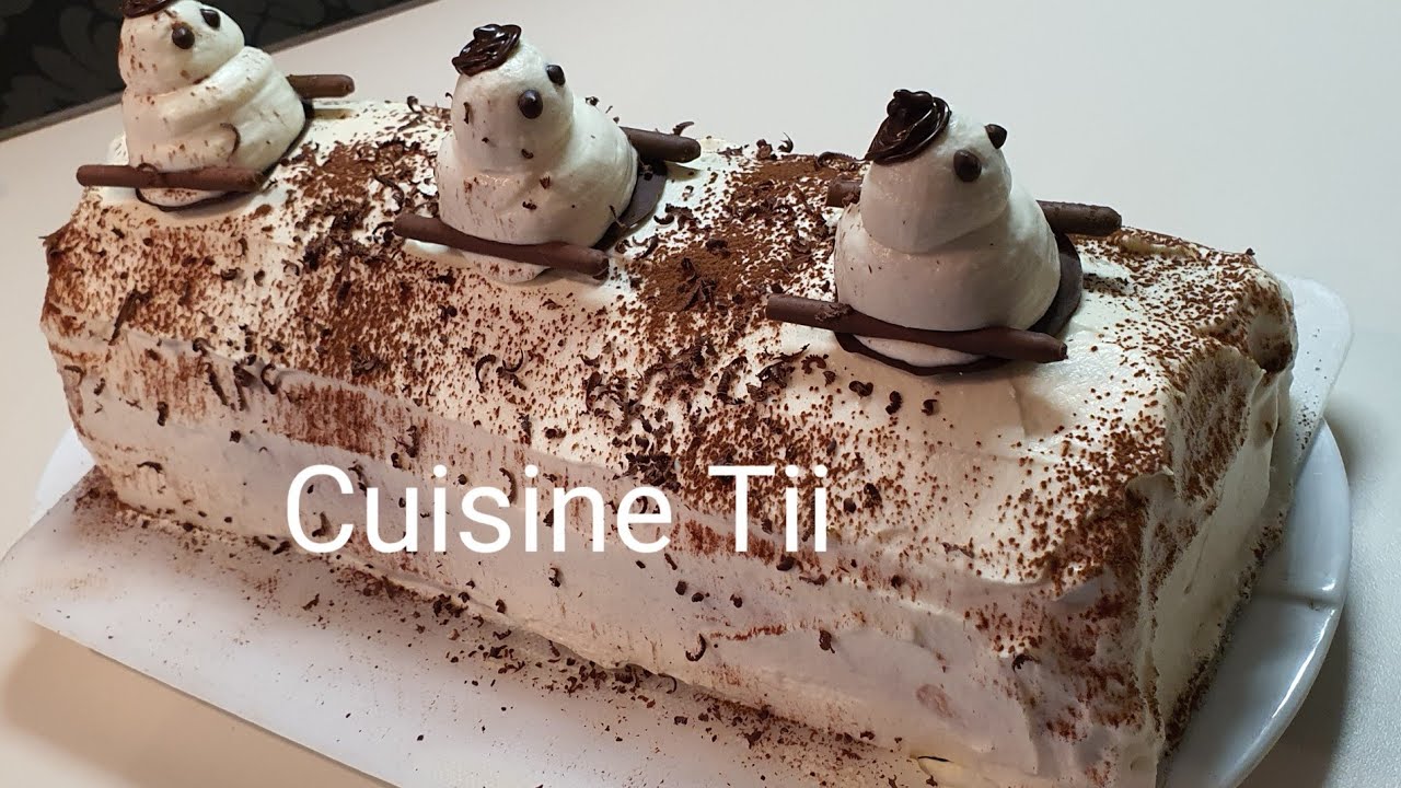 Bûche tiramisu mousse mascarpone café ☕