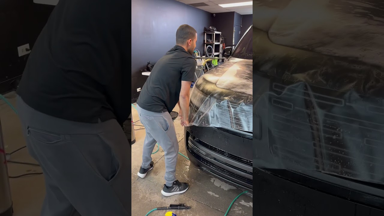 Satin Black Range Rover with Matte PPF on Top!