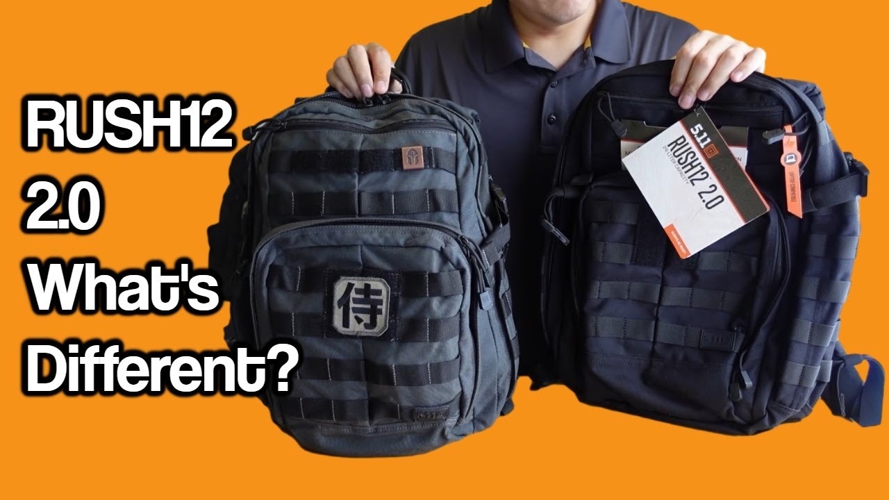 New 5.11 Tactical RUSH 2.0 vs Old RUSH 12 Backpack Comparison