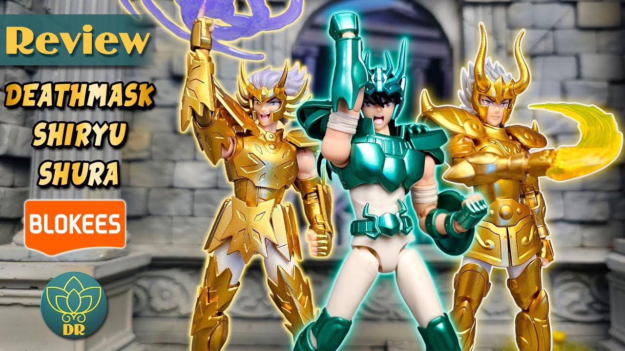 CANCER DEATHMASK / DRAGON SHIRYU / CAPRICORN SHURA Blokees - Saint Seiya - Champion Class Review