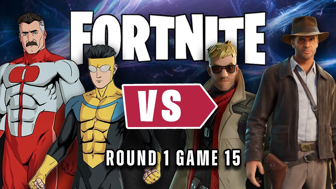Непобедимый и Омни-Мэн против Индианы Джонса и Альдо Рейна в Fortnite | Раунд 1 — Игра 15