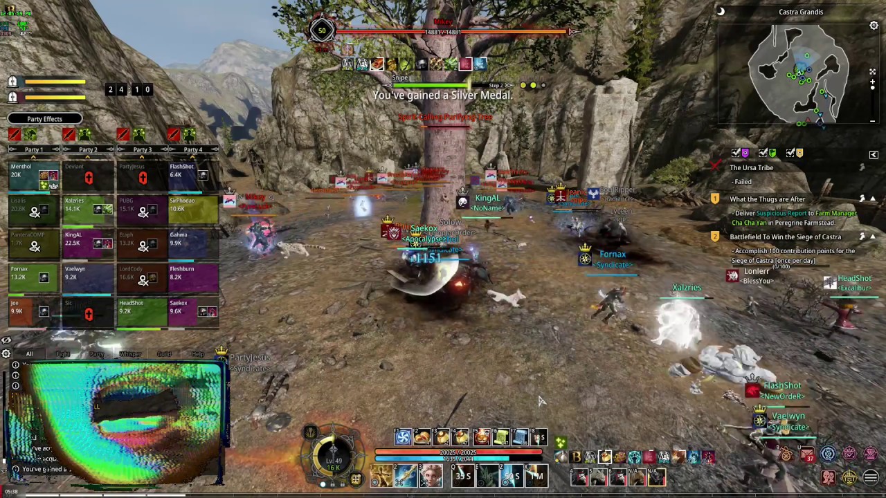 [Bless Online] [F2P] Siege of Castra Paladin PVP 2018 11 09 12 00