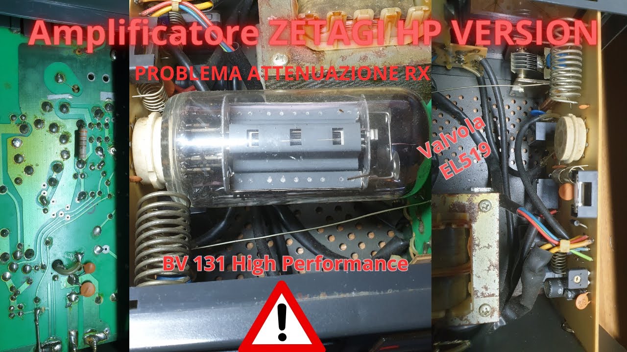 Amplificatore ZG HP version BV131 nei particolari attenuazione RX accordo e taratura S meter