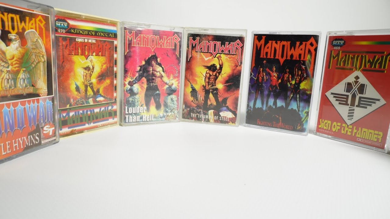 Огляд старих аудіокасет з альбомами гурту MANOWAR - (Manowar-Review of old audio cassettes)