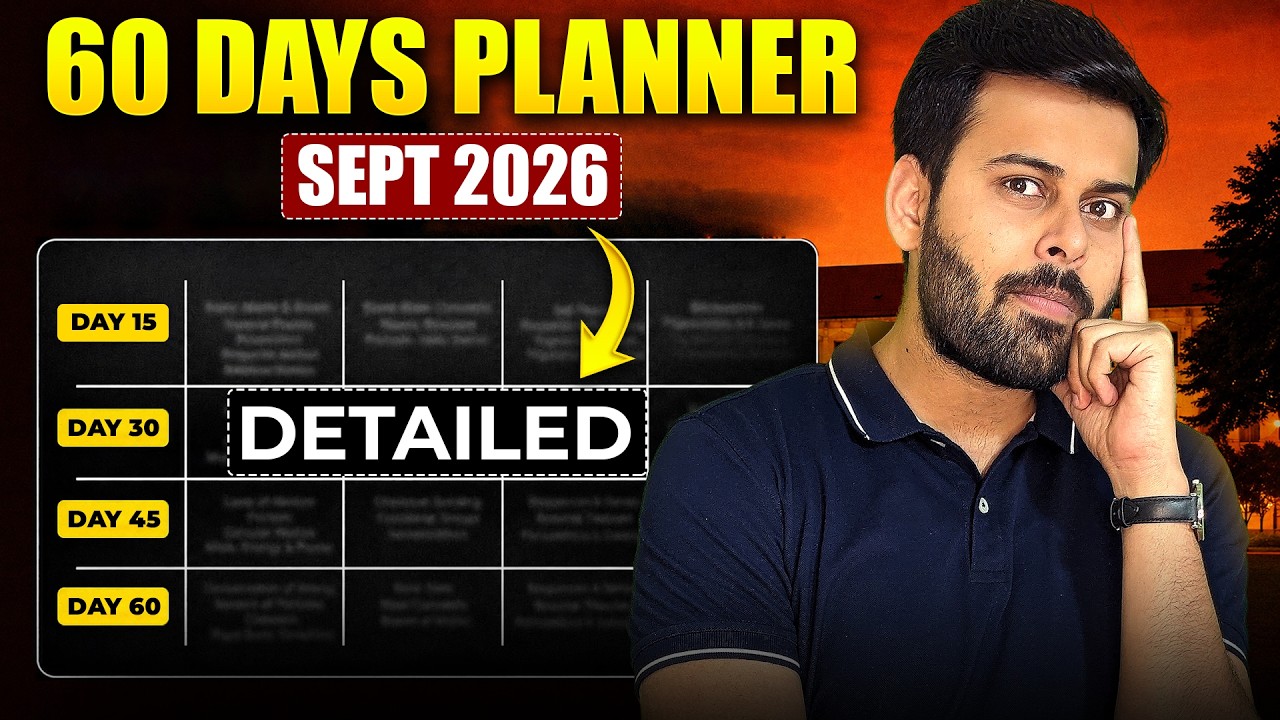 CA Inter & CA Foundation 60 Days Master Plan For Sep 26 | AIR Confirmed