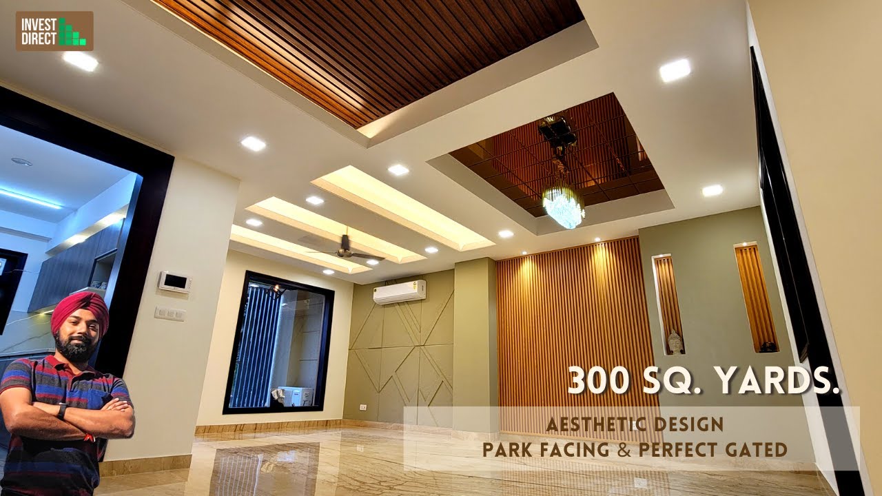 DESIGNER BUILDER FLOOR IN GURGAON || 300 GAJ 4BHK || GATED AND PARK FACING || SECTOR 57