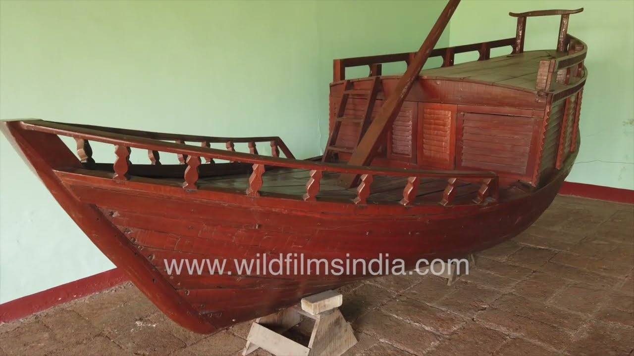 Historic boat shed at Odisha State Maritime Museum in Cuttack