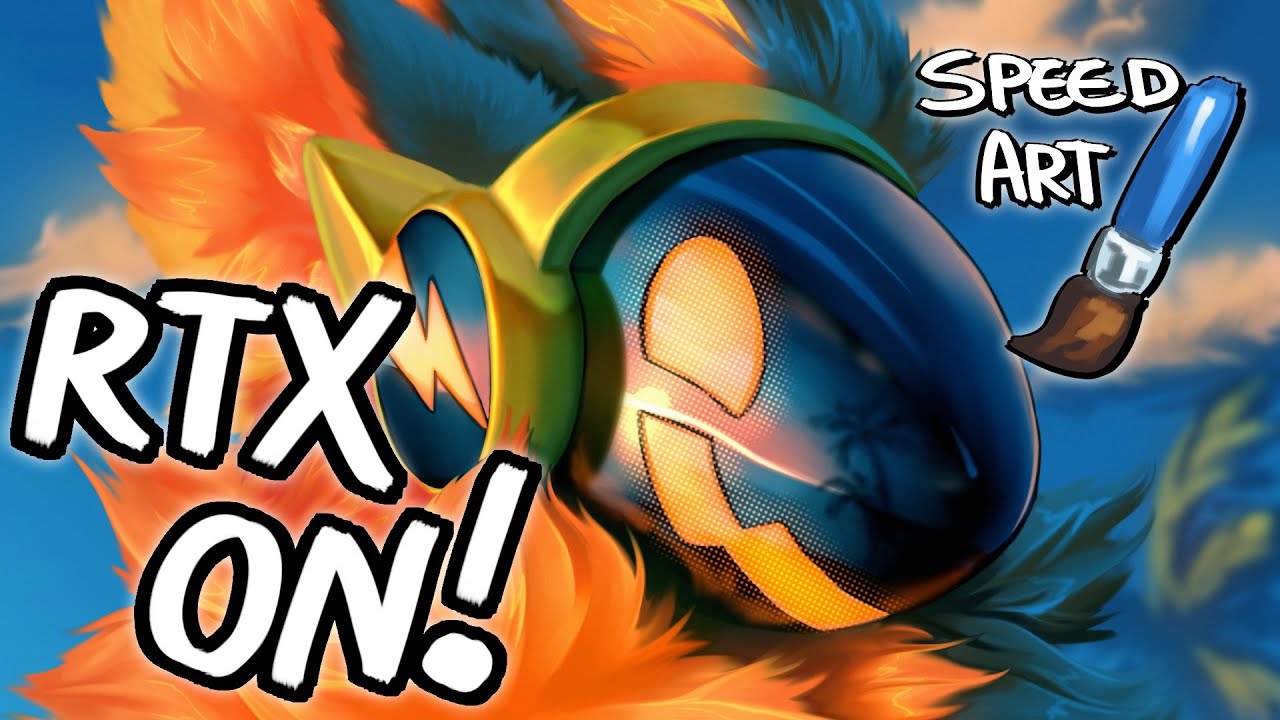 PAINTING REFLECTIONS ON A PROTOGEN'S VISOR! - SPEEDART/SPEEDPAINT IN FIREALPACA! 🔥🦙