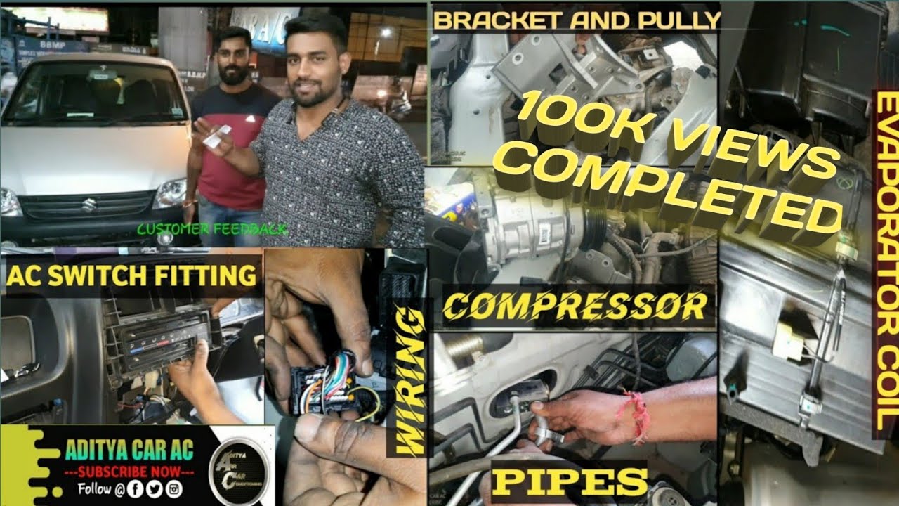 EECO CAR AC INSTALLATION | How to install maruti eeco car ac step by step in hindi